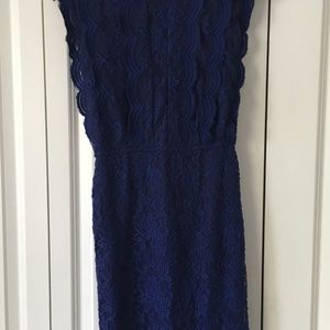 Blue lace dress